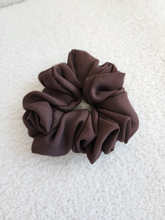 ESPRESSO CHIFFON SCRUNCHIE