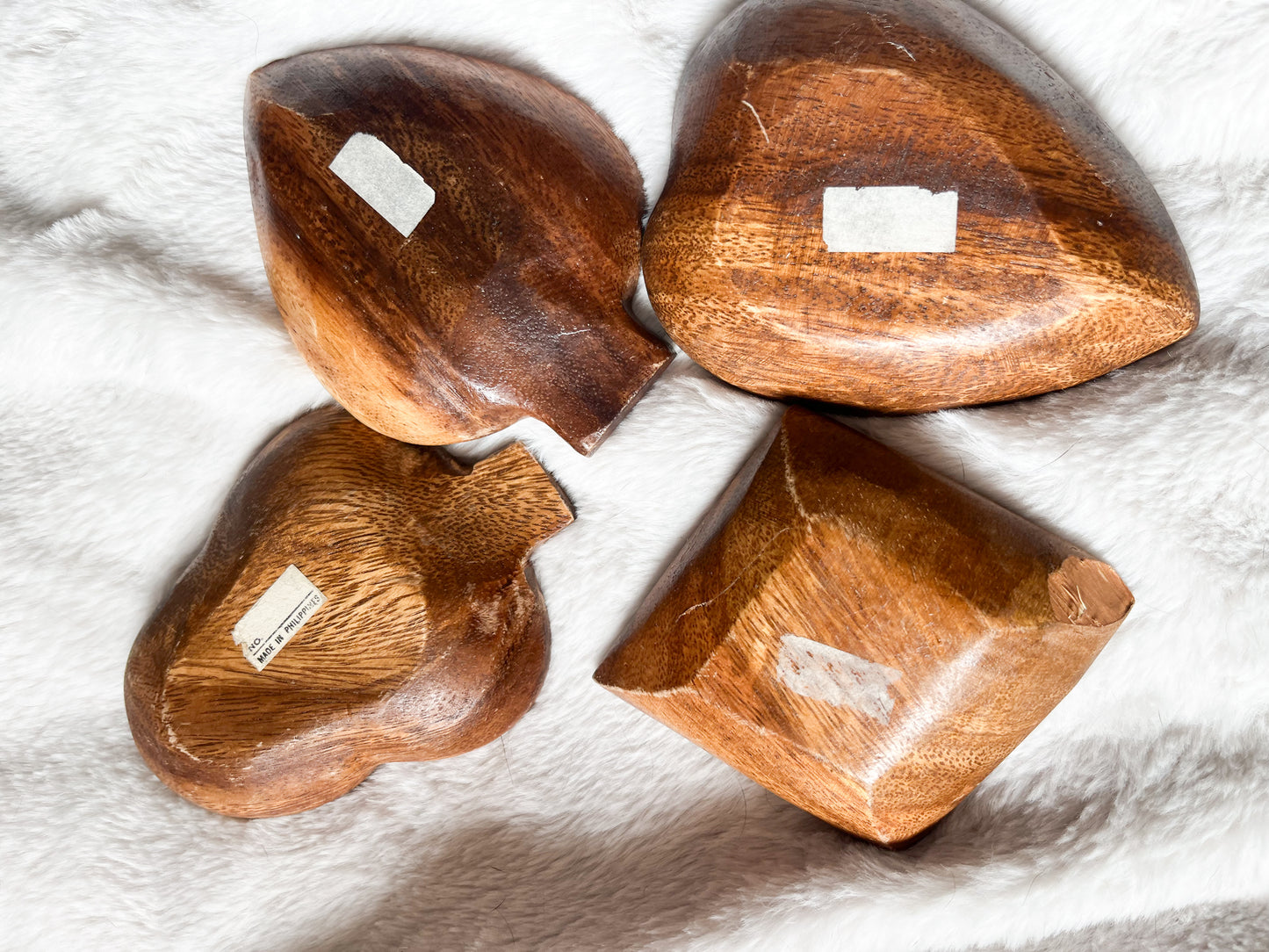 WOODEN SUIT TRINKET TRAYS