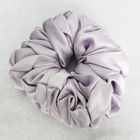 LILAC SATIN SCRUNCHIE