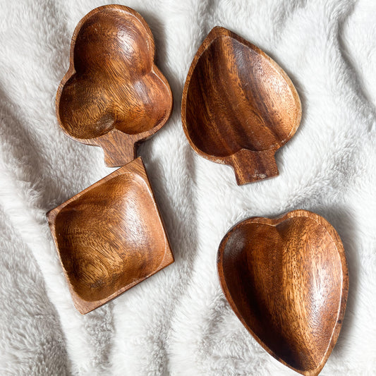 WOODEN SUIT TRINKET TRAYS